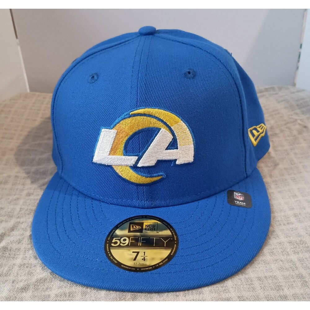 Los Angeles Rams Hat LA NFL Football Fitted Cap Size 7 1/4